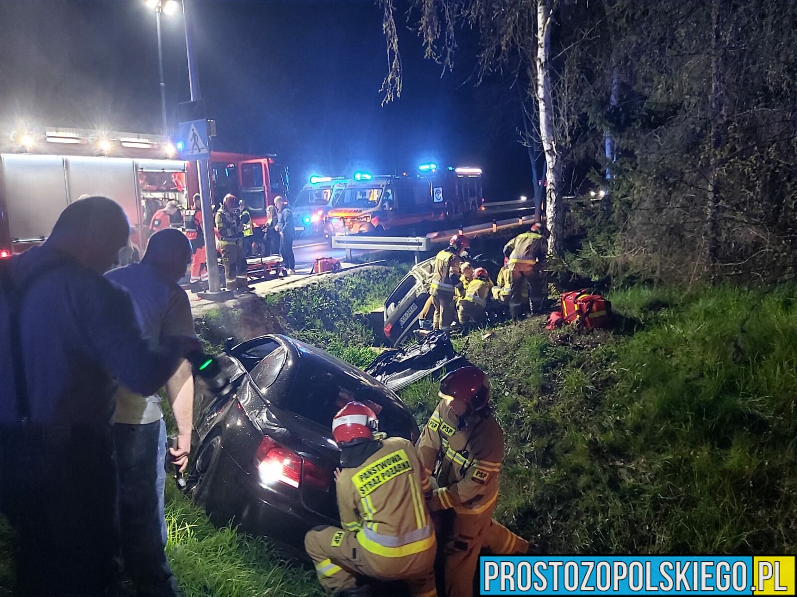 Wypadek na skrzyżowaniu DK 94 w Brzegu.4 osoby zostały poszkodowane.(Zdjęcia)