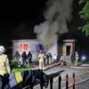 Pożar domu w Kędzierzynie-Koźlu. Mężczyzna zagroził, że się zabije.(Zdjęcia)
