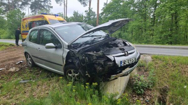 Kierująca autem 24-latka wjechała w przepust w Cisowej.(Zdjęcia)