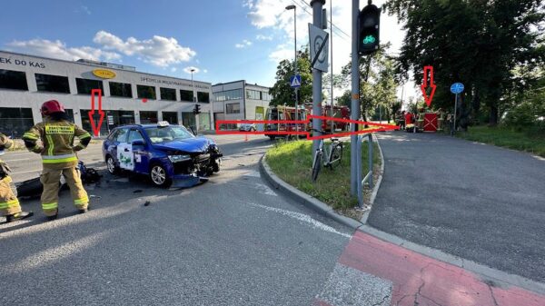 Zderzenie motocyklisty z taksówką w Opolu .(Nowe informacje)