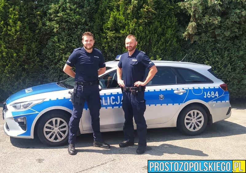 Podziękowania dla policjantów z Praszki.