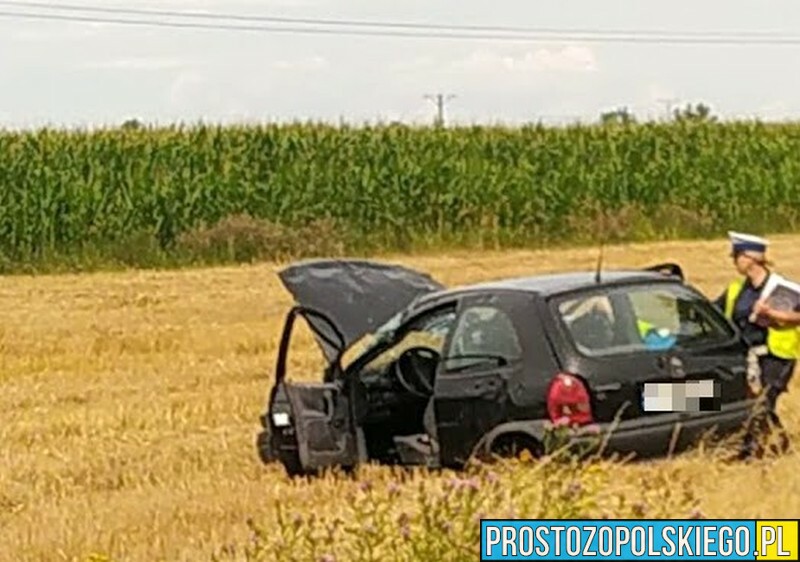 Wypadek na DK94 na wysokości miejscowości Skarbiszów. Dwie osoby trafiły do szpitala.(Zdjęcia)