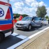Zderzenie dwóch samochodów na obwodnicy Opola na skrzyżowaniu koło stacji benzynowej we Wrzoskach (Zdjęcia&Wideo)