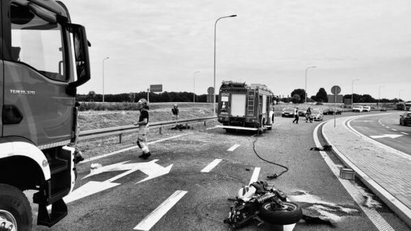36-letni motocyklista zmarł w szpitalu.