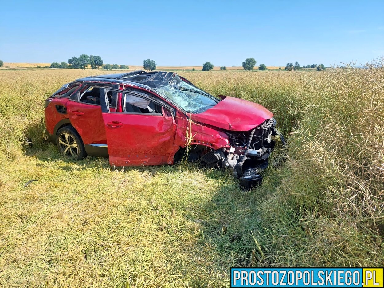 Sidzina: wypadek dwóch aut na DK46. Jedna osoba trafiła do szpitala.