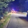 Zderzenie dwóch samochód na drodze powiatowej między Ładzą a Popielowem. Dwie osoby trafiły do szpitala.