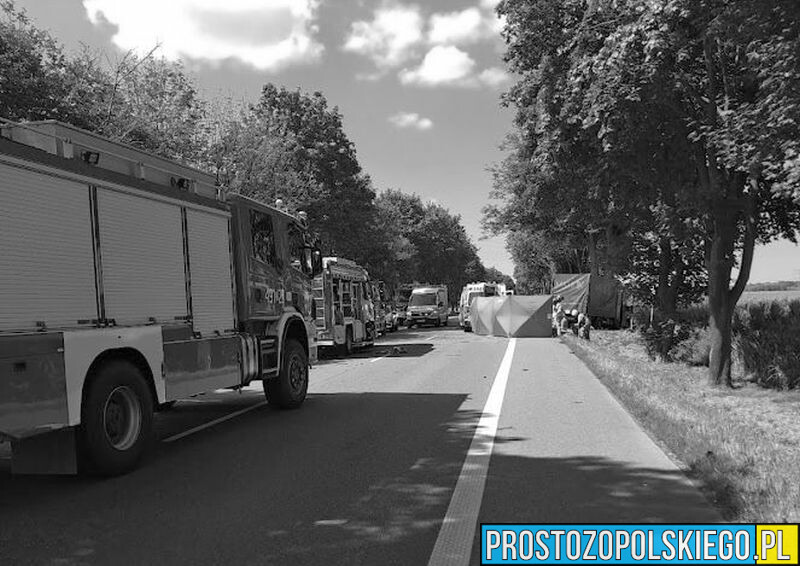 Zderzenie samochodu dostawczego z osobowym na DK94 na wysokości miejscowości Szymiszów.