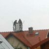 Pożar instalacji fotowoltaicznej w budynku jednorodzinnym w Brzegu.(Zdjęcia)