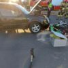 Czołowe zderzenie osobówki z motocyklem w miejscowości Cisek.(Zdjęcia)