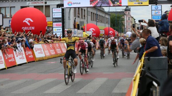 Olav Kooij wygrał w Opolu 4. etap wyścigu kolarskiego Tour de Pologne.(Zdjęcia)