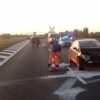Wypadek na autostradzie A4 na 206 km kierunek Katowice.Na miejscu lądował LPR.