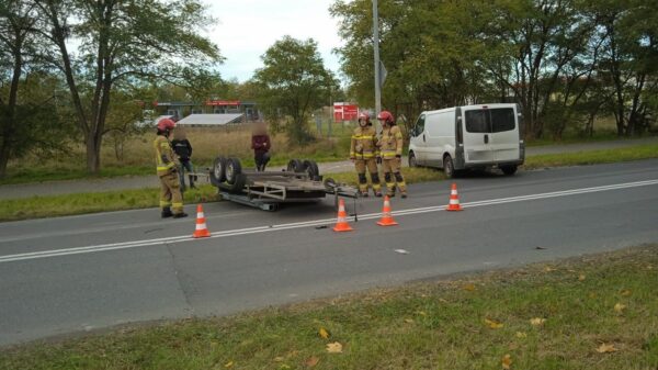 Zderzenie na ulicy Oświęcimskiej w Opolu.