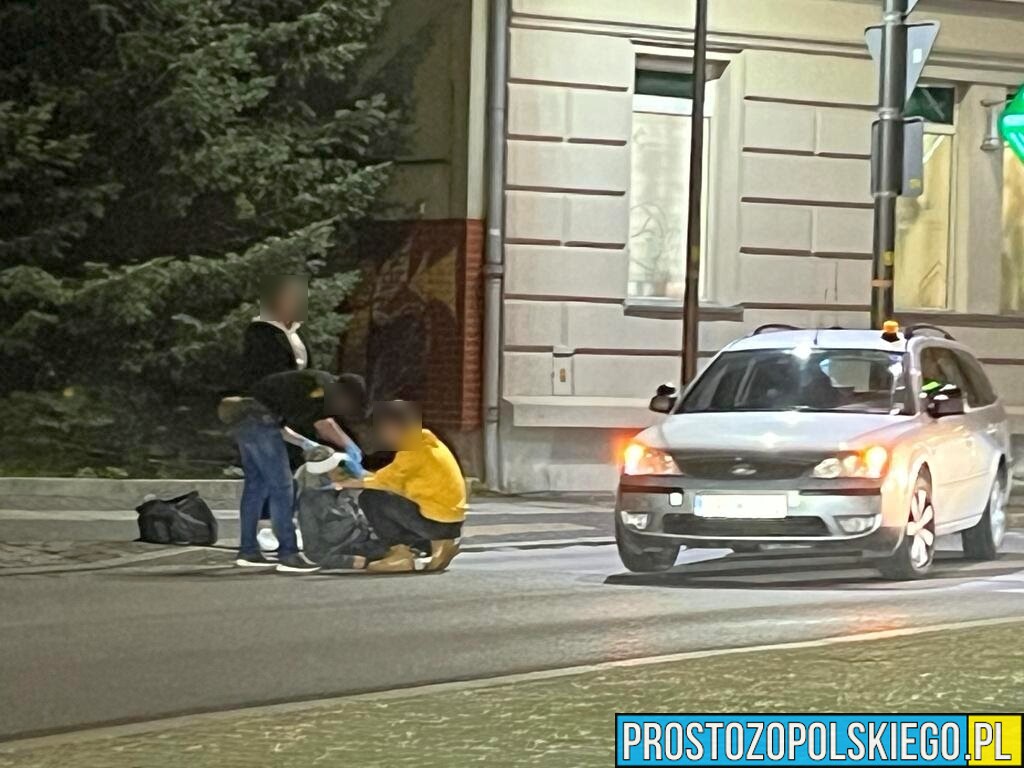 Seniorka przewróciła się na pasach na ul. Żeromskiego w Opolu. Z pomocą ruszyli mieszkańcy!