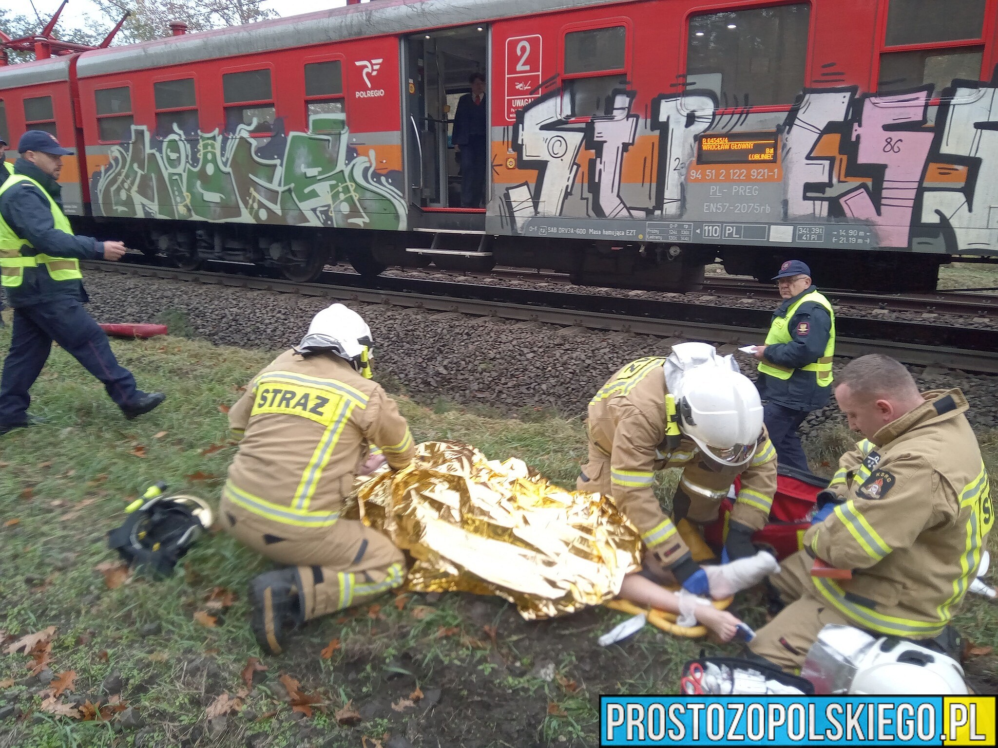 Młoda kobieta została potrącona przez pociąg w Kluczborku.
