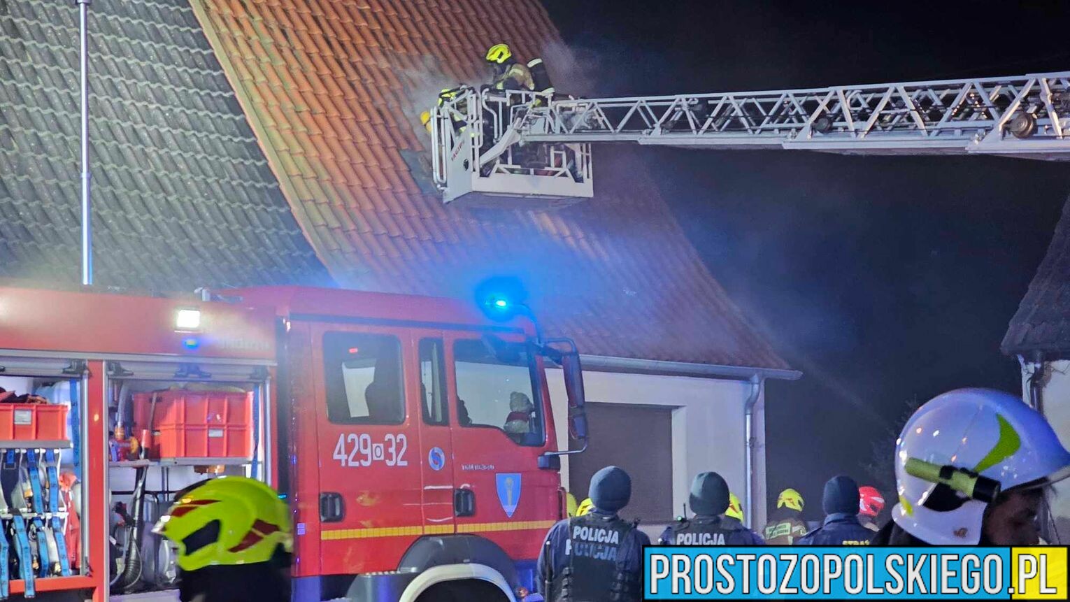 Pożar domu w Kędzierzynie Koźlu.(Zdjęcia)
