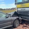 Czołowe zderzenie ciężarówki z audi w Zdzieszowicach.(Zdjęcia)