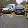 Karambol na DK45 w Jełowej. Doszło tam do zderzenia 5 samochodów. Dwie osoby są poszkodowane.(Zdjęcia)