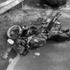Wypadek śmiertelny DW 454 w Ładzy. Nie żyje kierujący motocyklem.(Zdjęcia&Wideo)