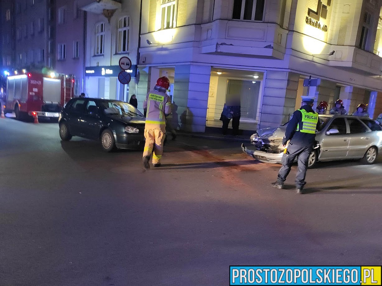 Zdarzenie drogowe na ul. Piastowskiej w Opolu.(Zdjęcia)