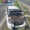 Wypadek na opolskim odcinku autostrady A4 na 256 km kierunek Katowice. Kierowca był pod działaniem środka odurzającego.(Zdjęcia)