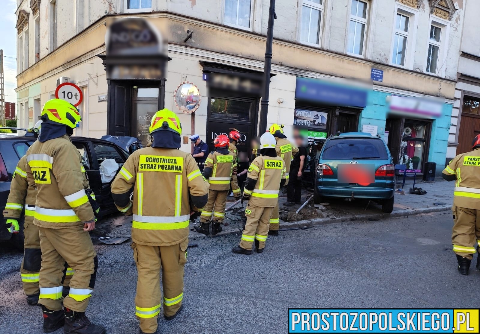Zdarzenie dwóch samochodów osobowych w miejscowości Baborów w powiecie Głubczyckim. Jedna osoba została poszkodowana.(Zdjęcia)