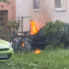 Pożar samochodu na ul. Katowickiej w Opolu