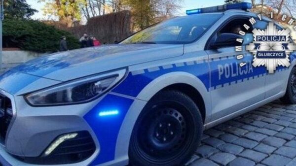 Policjant z Branic i Raciborza wspólnie zatrzymali wandala, który zniszczył drzwi