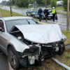 Wypadek na ul. Witosa w Opolu. Autem jechała kobieta z dzieckiem do szkoły. Sprawca zakuty w kajdanki