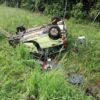 Obywatel Gruzji dachował na A4. Był kompletnie pijany