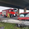 Wypadek na autostradzie A4 w Gogolinie – kierowca Hyundaia uderzył w bariery