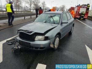 Wypadek na obwodnicy Otmuchowa. Jedna osoba została poszkodowana