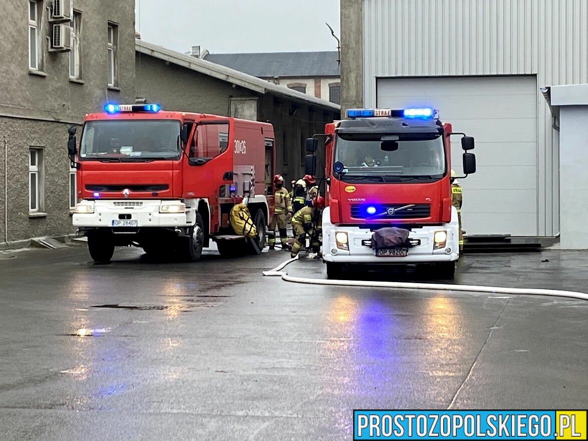 Pożar w Cementowni Odra w Opolu . Na miejscu 9 jednostek straży z JRG i OSP.(Zdjęcia&Wideo)
