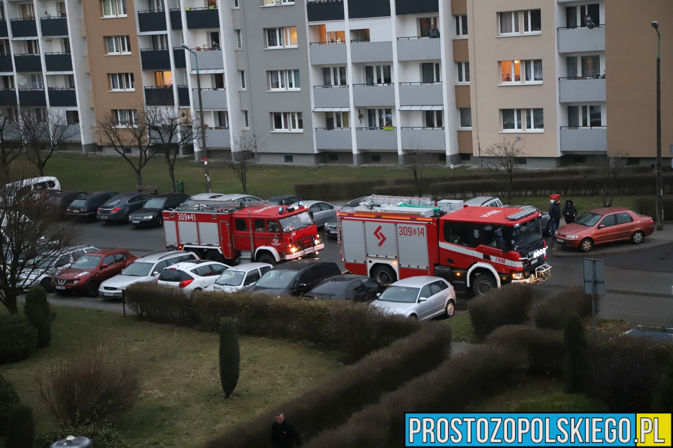 Pożar w mieszkaniu na ulicy Koszyka w Opolu.(zdjęcia)