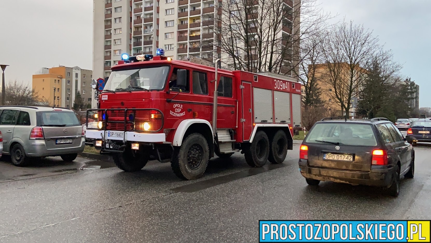 Pożar w mieszkaniu na ulicy Koszyka w Opolu.(zdjęcia)
