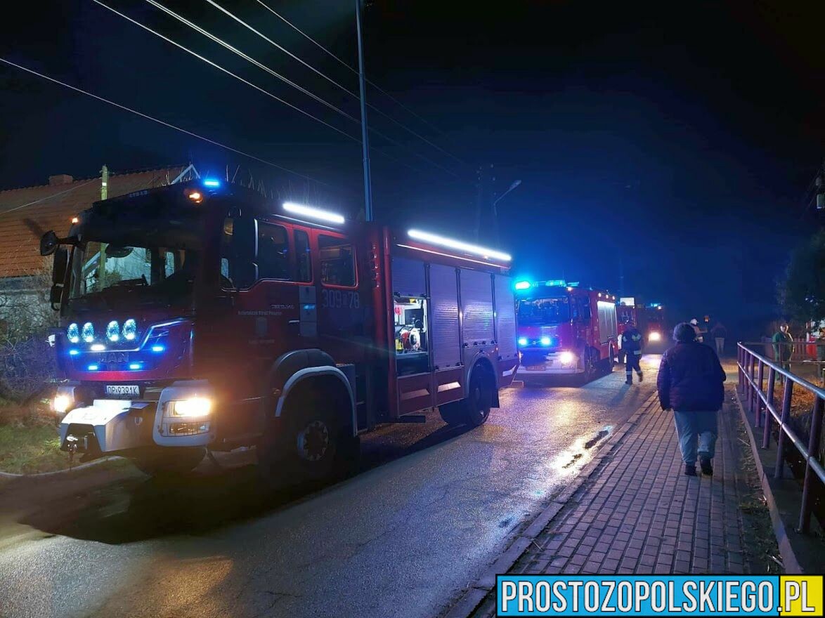 Pożar domu w Karczowie pod Opolem (Zdjęcia)