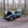 Audi uderzyło w drzewo w Polskiej Nowej Wsi pod Opolem. Policjanci ustalają kto kierował.