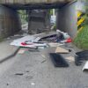 65-latek rozbił 14 dniowego campera wartego 400 tyś zł. Nie zmieścił się pod wiaduktem w Opolu.(Wideo)