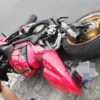 Pościg za motocyklistą zakończył się na upadku na rondzie w Namysłowie.