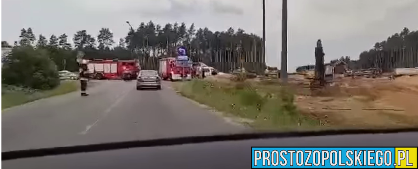 Wypadek na budowie obwodnicy w Oleśnie. Ramię koparki spadło na mężczyznę. Niestety nie udało się go uratować.(Wideo)