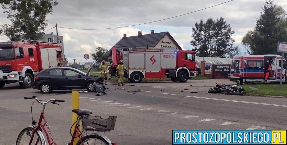 Śmiertelny wypadek motocyklisty w Brzegu.(Zdjęcia)