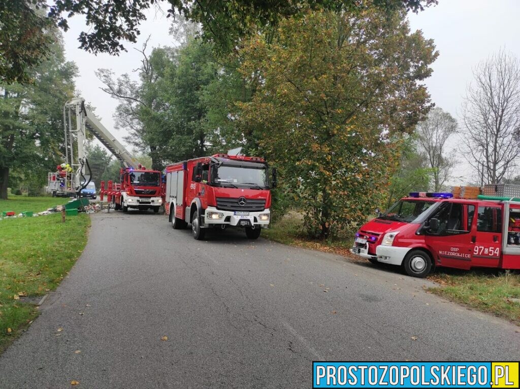 Śmiertelny wypadek w Ujeździe w powiecie strzeleckim. Kierowca ciężarówki zginął na miejscu.