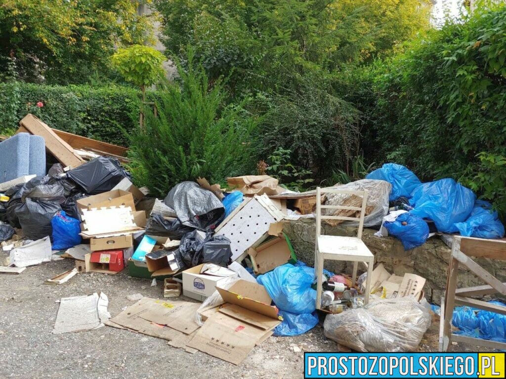Sterty śmieci zalegają w centrum Opola.(Zdjęcia)