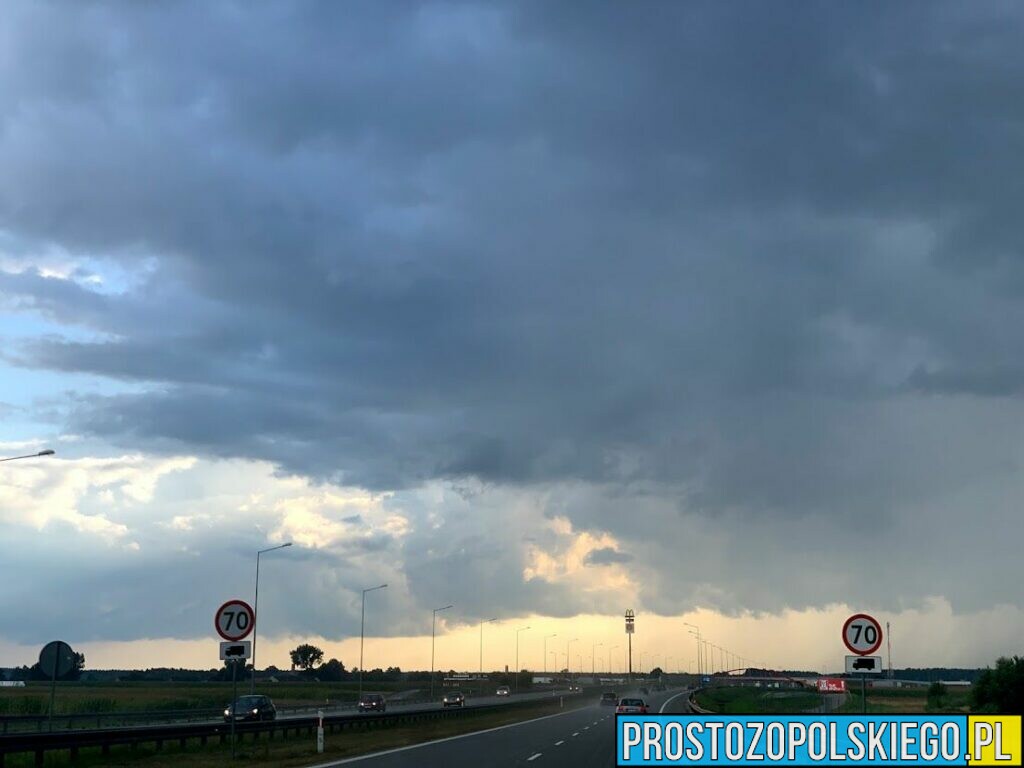 Ostrzenie meteorologiczne dla województwa opolskiego.