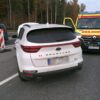 Kierująca autem uderzyła w barierki na wysokości zajazdu na Sosnówkę.
