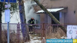 Pożar budynku w Kędzierzynie Koźlu.(Zdjęcia)