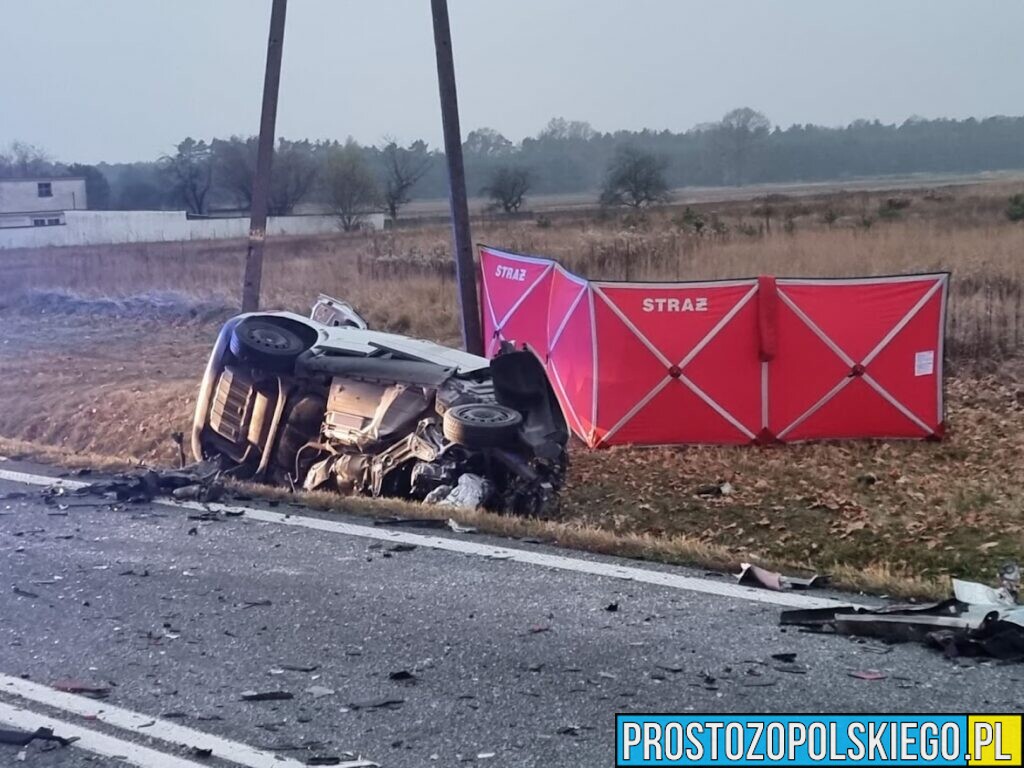 Wypadek śmiertelny na DK45 w miejscowości Węgry(Zdjęcia&Wideo)