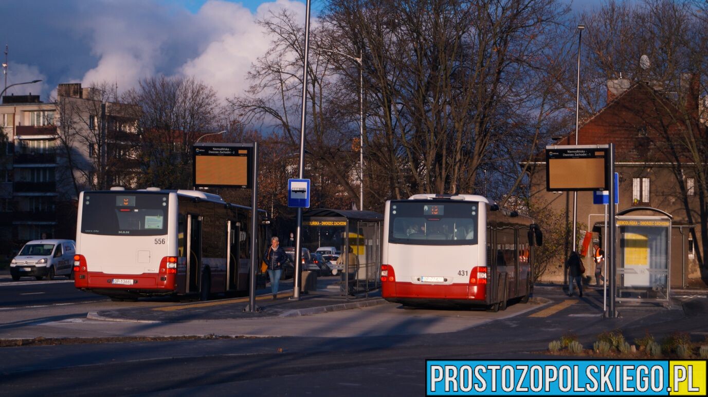 OPOLE ZACHÓD – AUTOBUSY MZK ZATRZYMUJĄ SIĘ JUŻ PRZY NOWYM CENTRUM PRZESIADKOWYM.