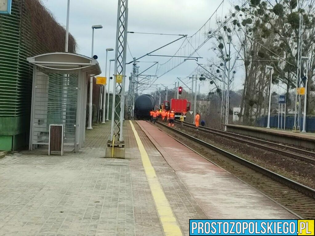 Wypadek kolejowy na stacji Opole-Zachód.(Zdjęcia)