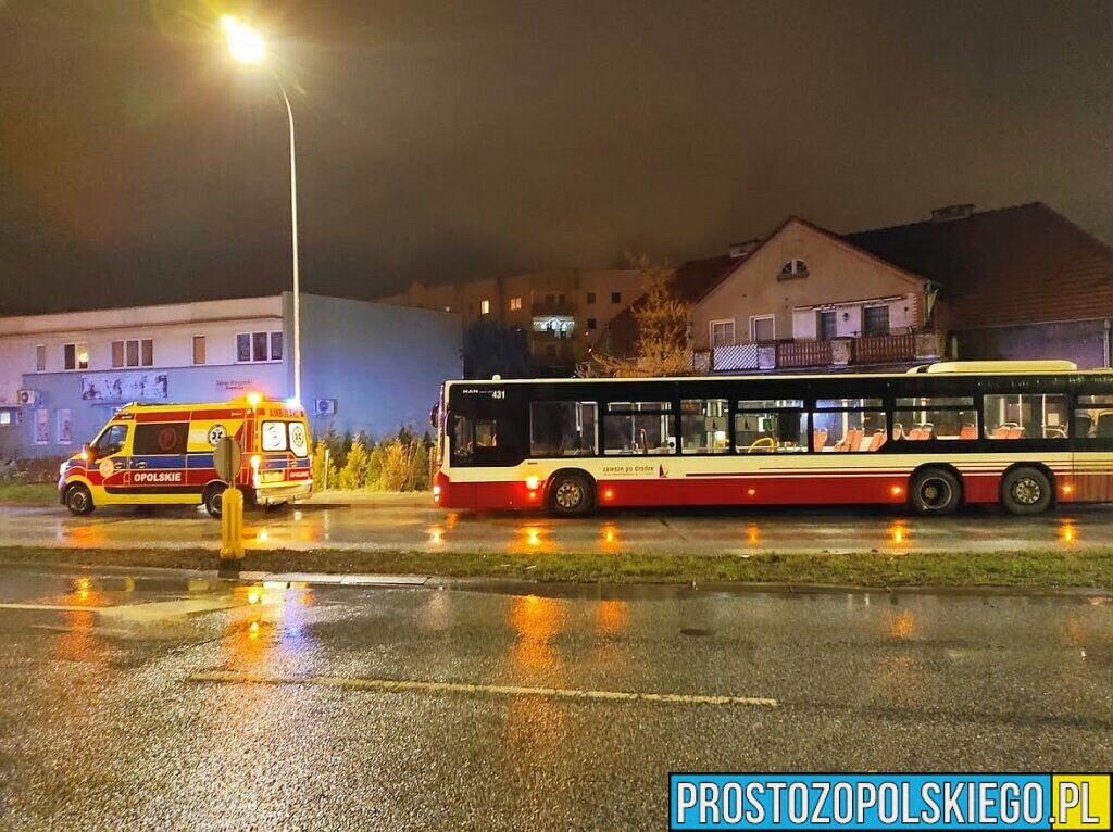 Kierujący autobusem MZK potracił pieszego w Opolu.(Zdjęcia)