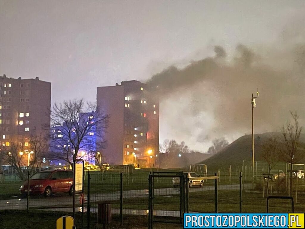 Pożar mieszkania na ul. Batalionu "Zośka" w Opolu.(Zdjęcia&Wideo)